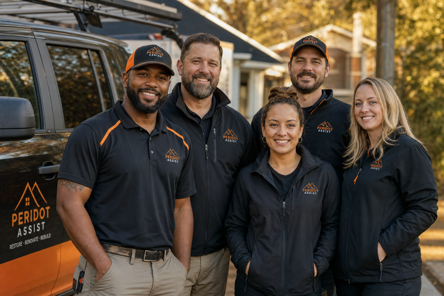 The Peridot Assist team — licensed Atlanta-area restoration and construction professionals